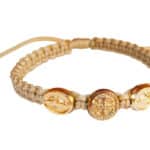 St Benedict bracelet for kids alternating MIracuous medals - Catholic Wholesale
