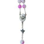 Holy Spirit Catholic rosary with glass beads - Catholic Wholesale