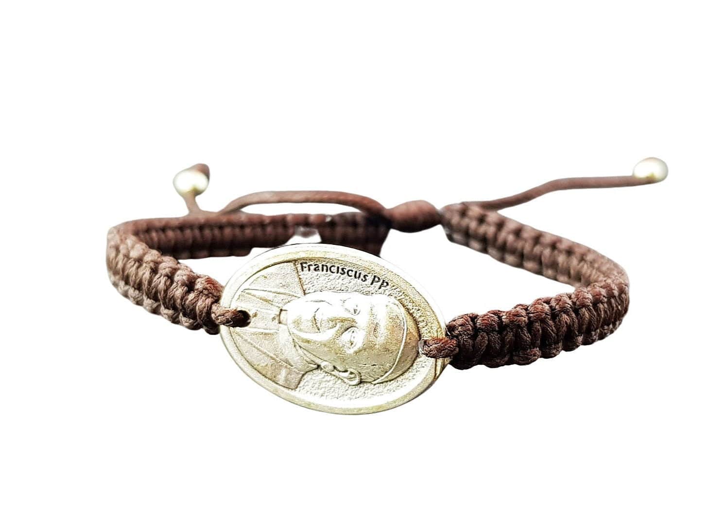 Pope Francis single medal bracelet - Catholic Wholesale