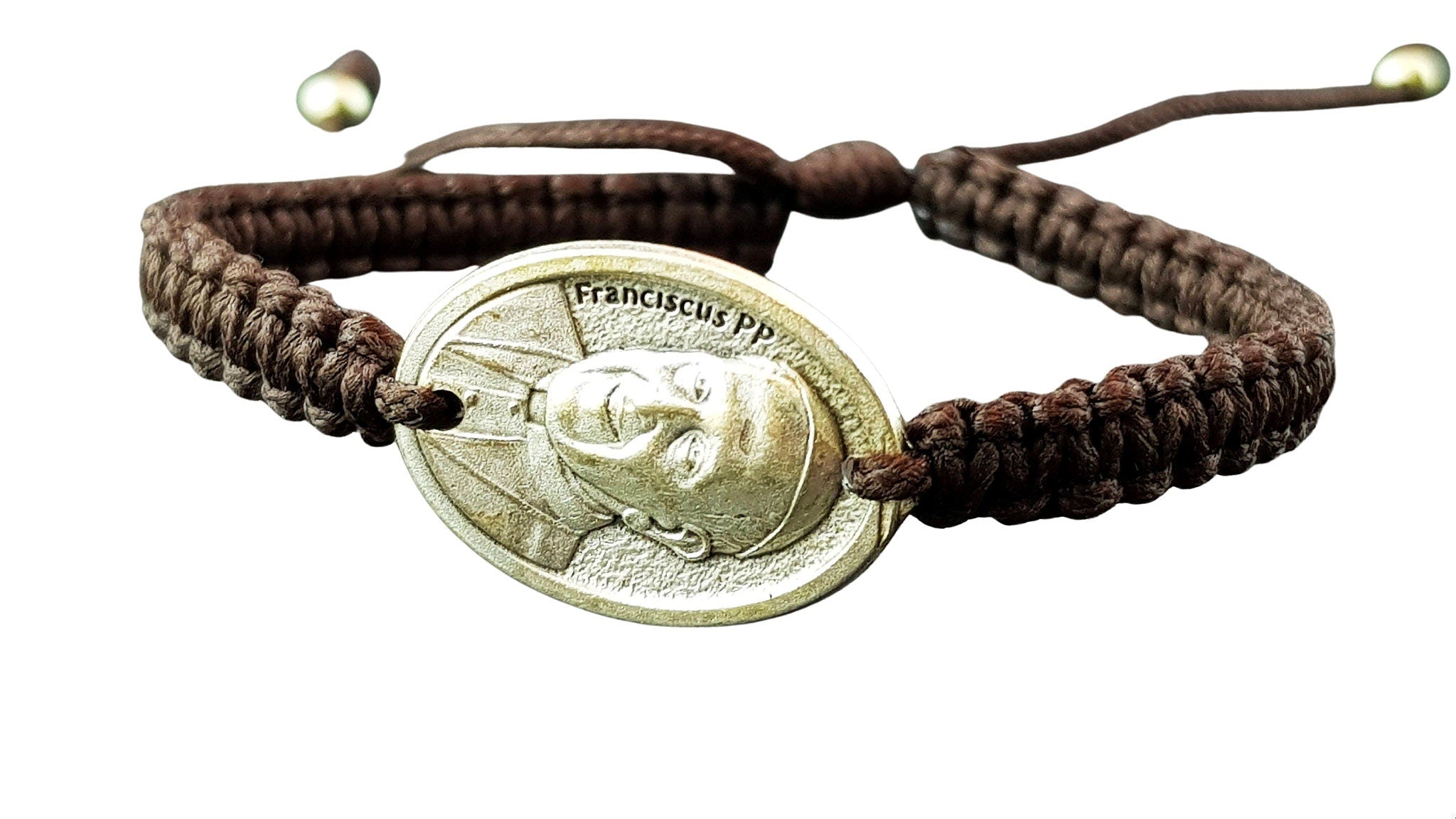 Pope Francis single medal bracelet - Catholic Wholesale