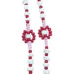 Saint Benedict Catholic rosary with stone and wood beads - Catholic Wholesale