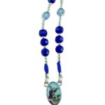 Archangel Michael Guardian Angel chaplet with glass beads - Catholic Wholesale