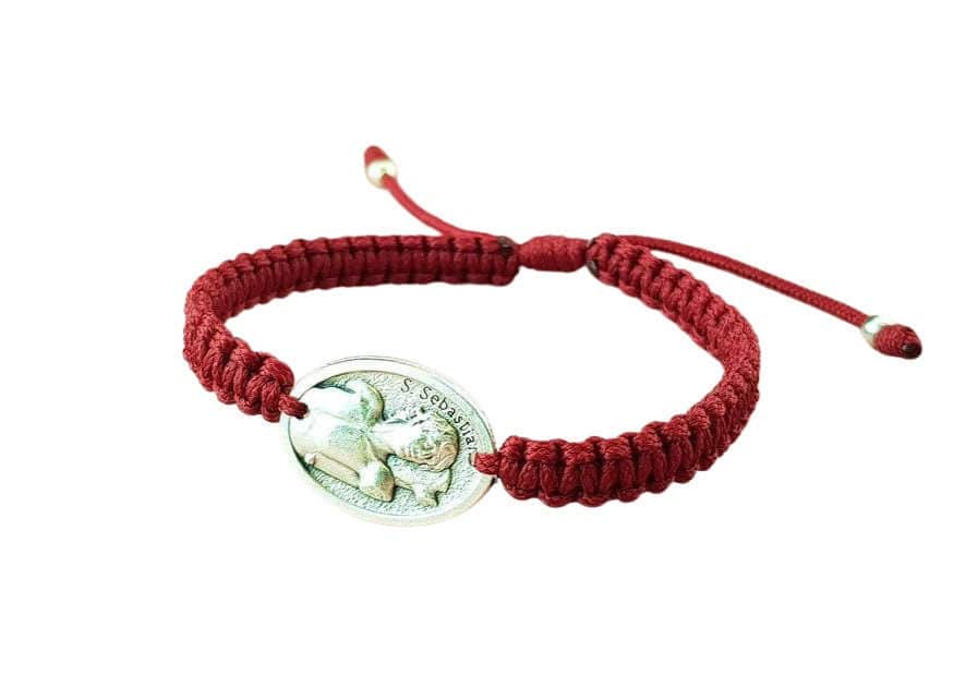 Saint Sebastian medal Catholic bracelet - Catholic Wholesale