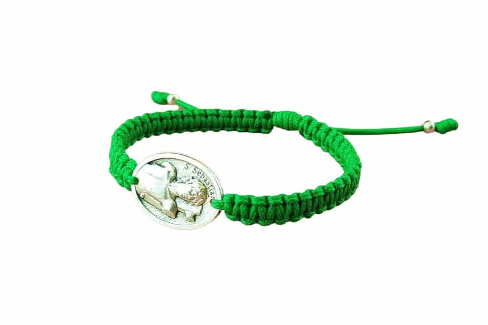 Saint Sebastian medal Catholic bracelet - Catholic Wholesale
