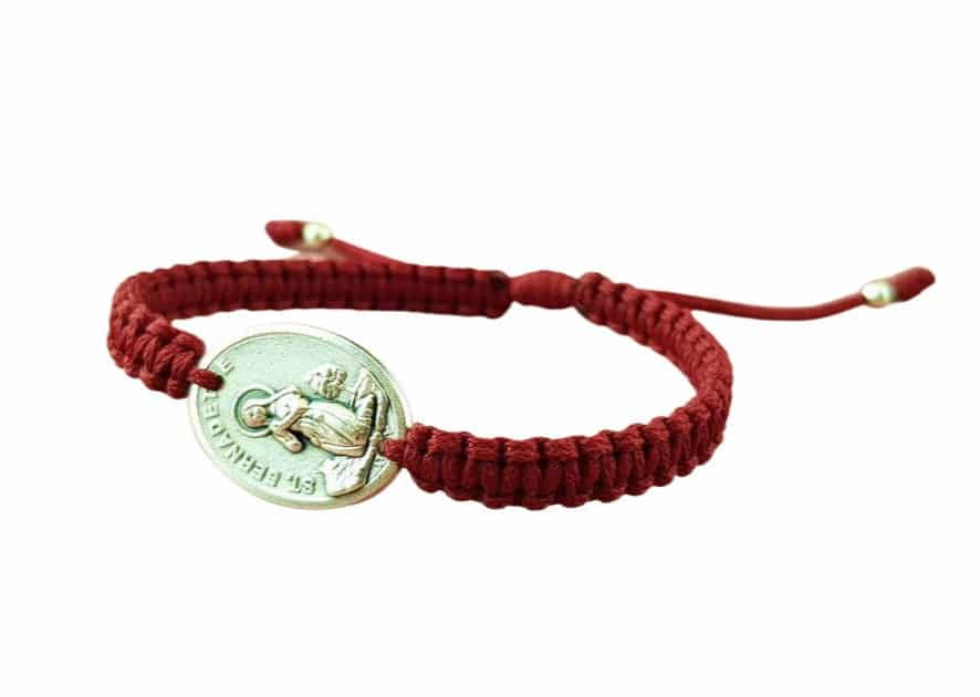 Saint Bernadette medal Catholic bracelet - Catholic Wholesale