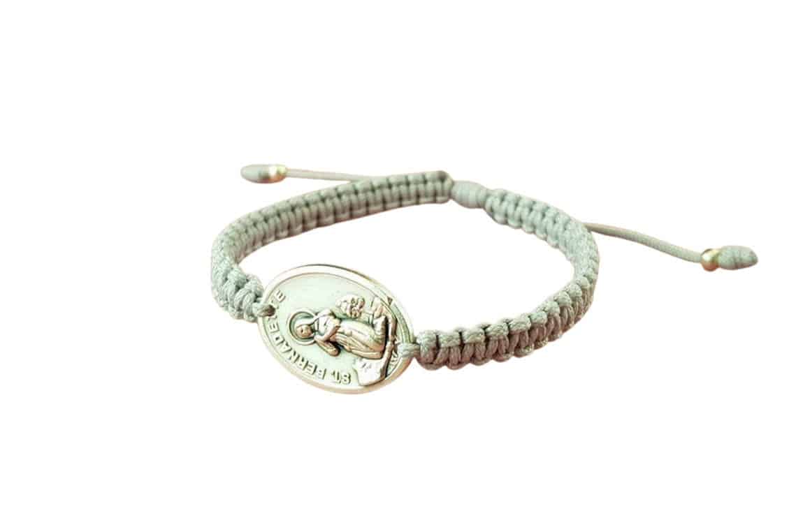 Saint Bernadette medal Catholic bracelet - Catholic Wholesale