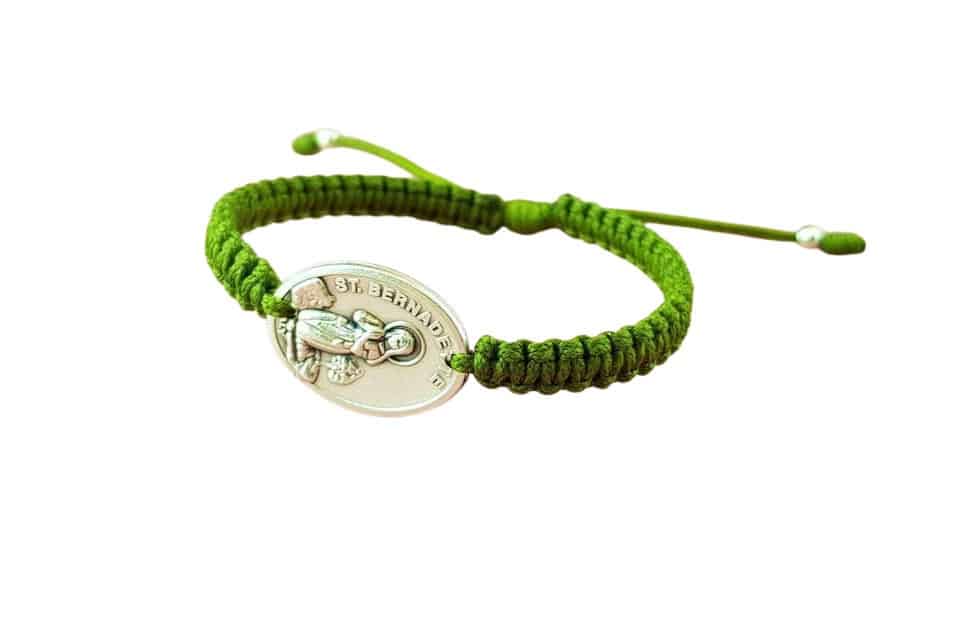 Saint Bernadette medal Catholic bracelet - Catholic Wholesale
