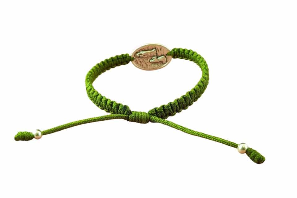 Saint Bernadette medal Catholic bracelet - Catholic Wholesale