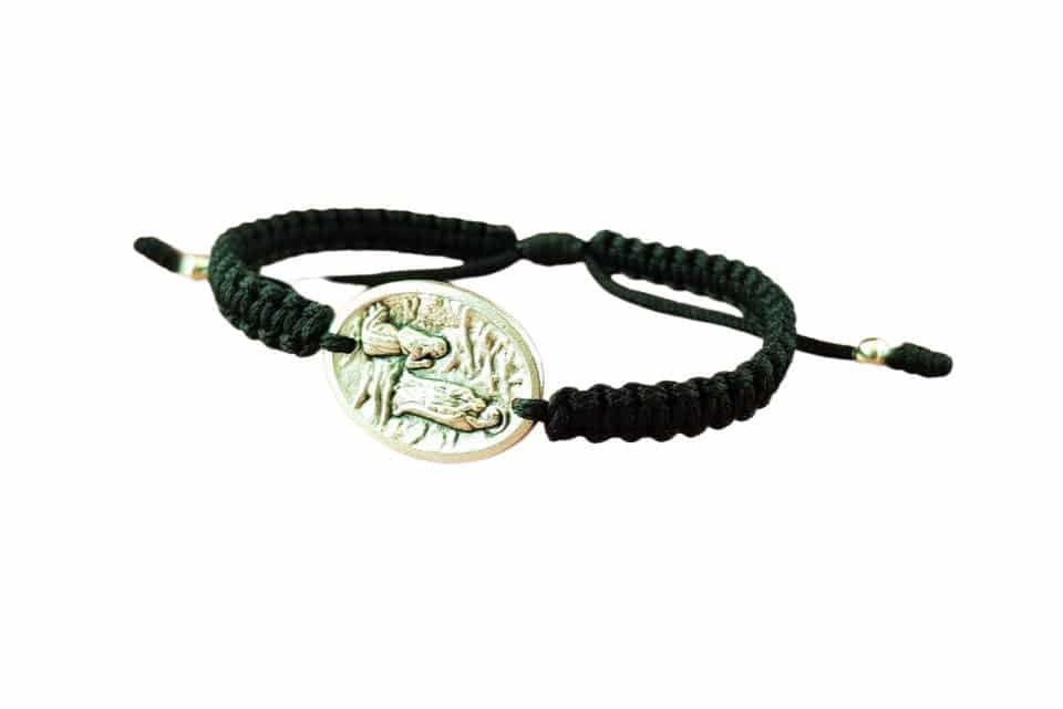 Saint Bernadette medal Catholic bracelet - Catholic Wholesale