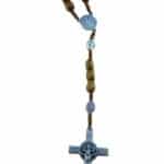Saint Benedict wooden handmade rosary - Catholic Wholesale