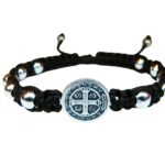 Saint Benedict medal bracelet with beads - Catholic Wholesale