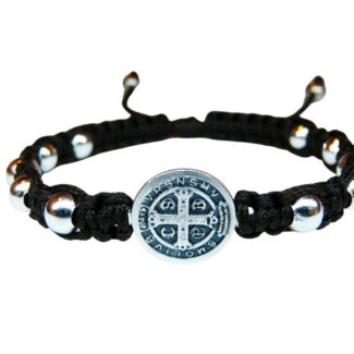 Saint Benedict medal bracelet with beads - Catholic Wholesale