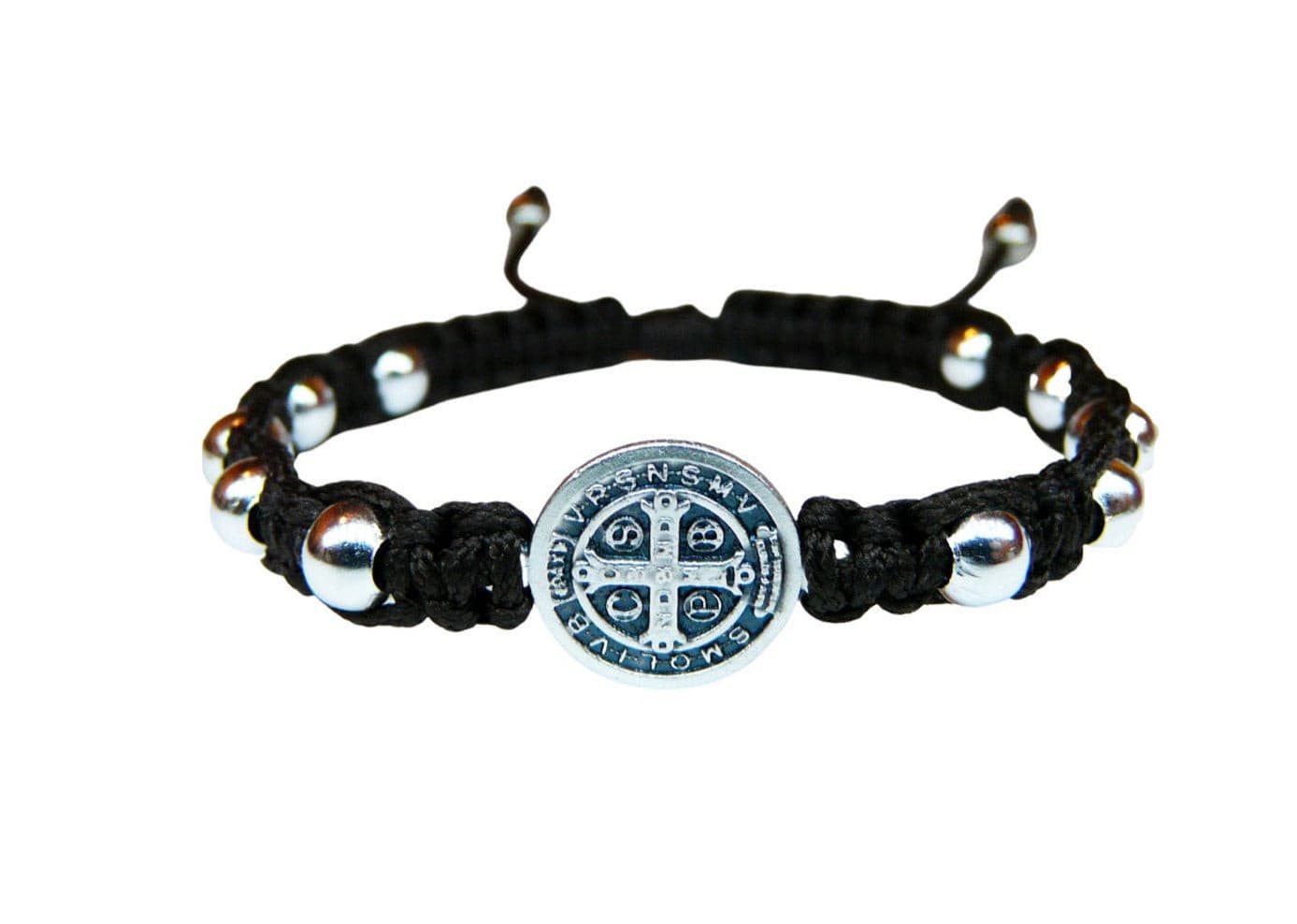 Saint Benedict medal bracelet with beads - Catholic Wholesale