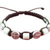 Saint Benedict bracelet with rugged stones