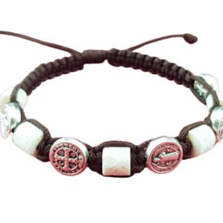 Saint Benedict bracelet with hand-shaped stones - Catholic Wholesale
