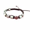 Saint Benedict bracelet with rugged stones