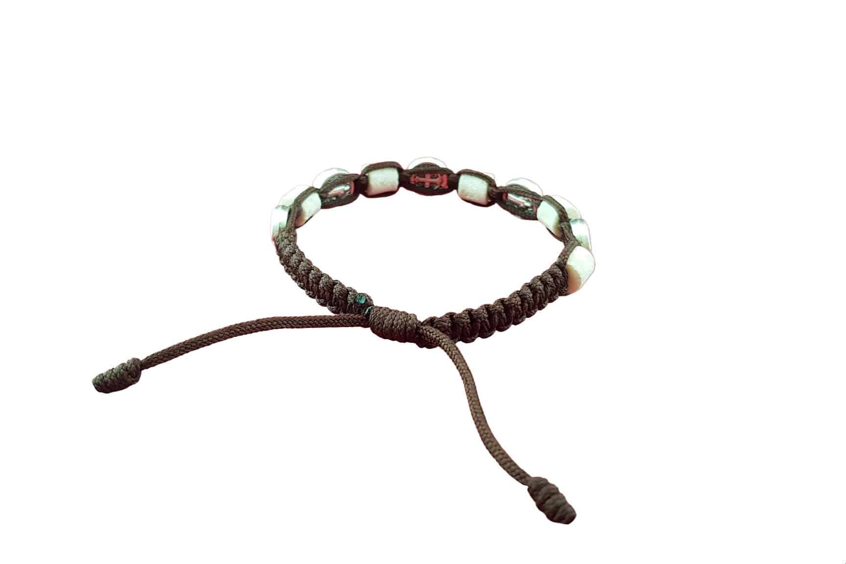 Saint Benedict bracelet with hand-shaped stones - Catholic Wholesale