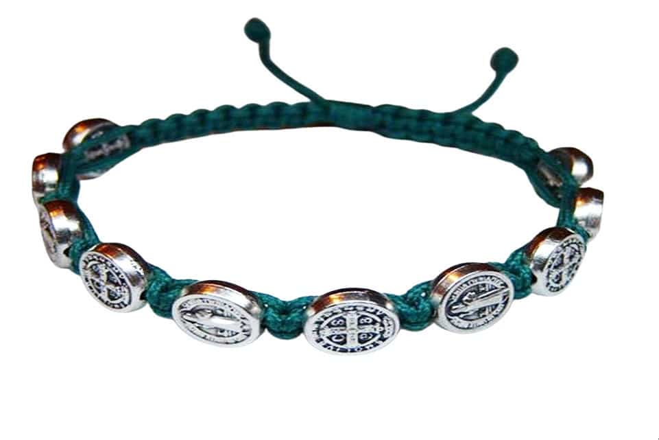 Saint Benedict medal customizable bracelet - Catholic Wholesale