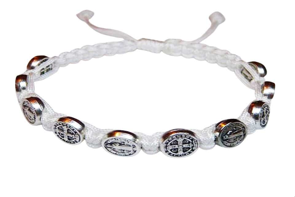Saint Benedict medal customizable bracelet - Catholic Wholesale