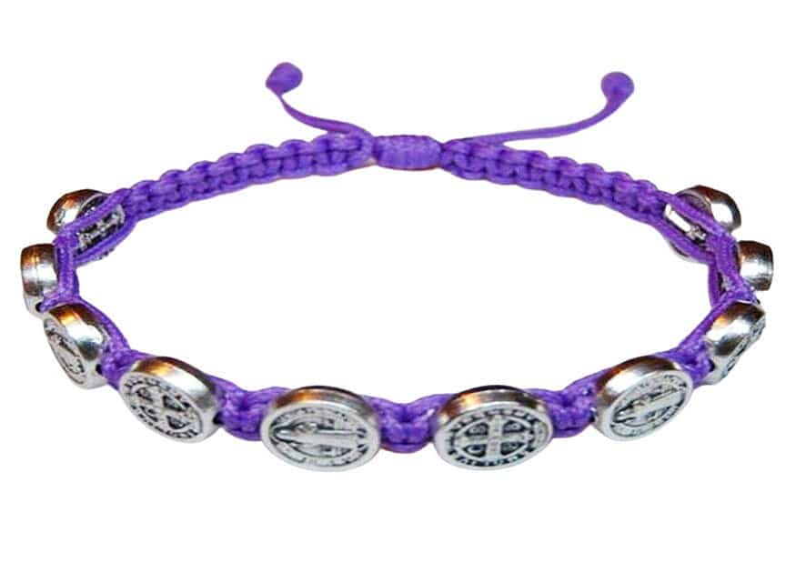 Saint Benedict medal customizable bracelet - Catholic Wholesale