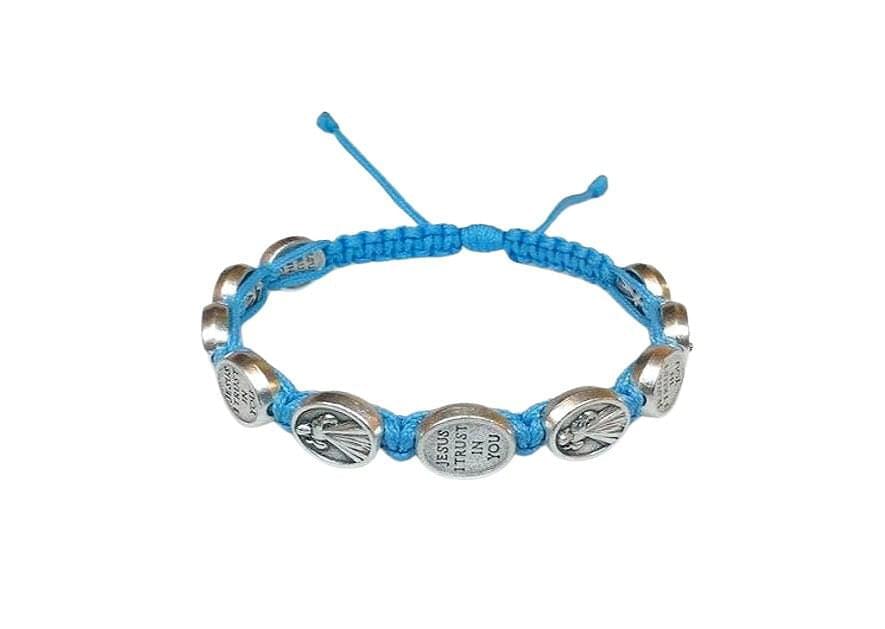 Divine Mercy Catholic bracelet, Jesus I trust in You medal - Catholic Wholesale