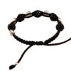 Pulsera benedictina con cuentas negras
