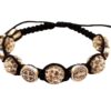 Pulsera benedictina con cuentas negras