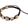 Pulsera benedictina con cuentas negras