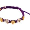 Holy Spirit Catholic bracelet with gold color crosses - Catholic Wholesale