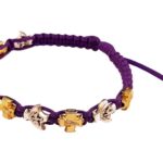 Holy Spirit Catholic bracelet with gold color crosses - Catholic Wholesale
