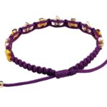 Holy Spirit Catholic bracelet with gold color crosses - Catholic Wholesale
