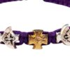 Holy Spirit Catholic bracelet with gold color crosses - Catholic Wholesale