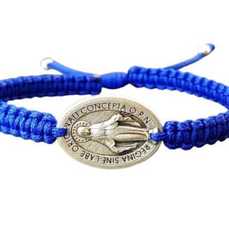 Miraculous medal simple bracelet, Catholic adjustable jewelry - Catholic Wholesale