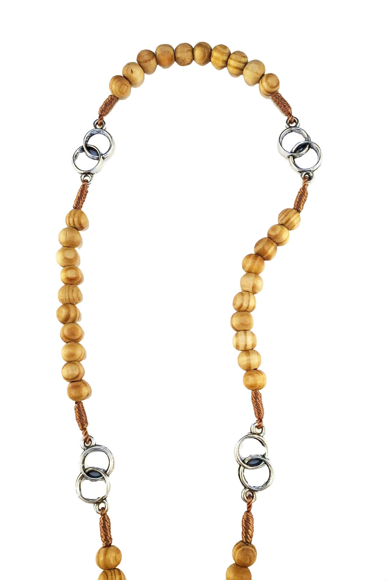 Saint Benedict wedding rosary with olive wood beads - Catholic Wholesale