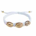 Miraculous bracelet with gold color medals, Christian jewelry for kids - Catholic Wholesale