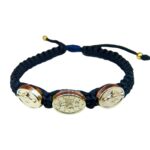 Miraculous bracelet with gold color medals, Christian jewelry for kids - Catholic Wholesale