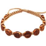 Saint Benedict bracelet with bronze medals - Catholic Wholesale