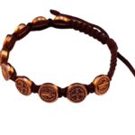 Saint Benedict bracelet with bronze medals - Catholic Wholesale