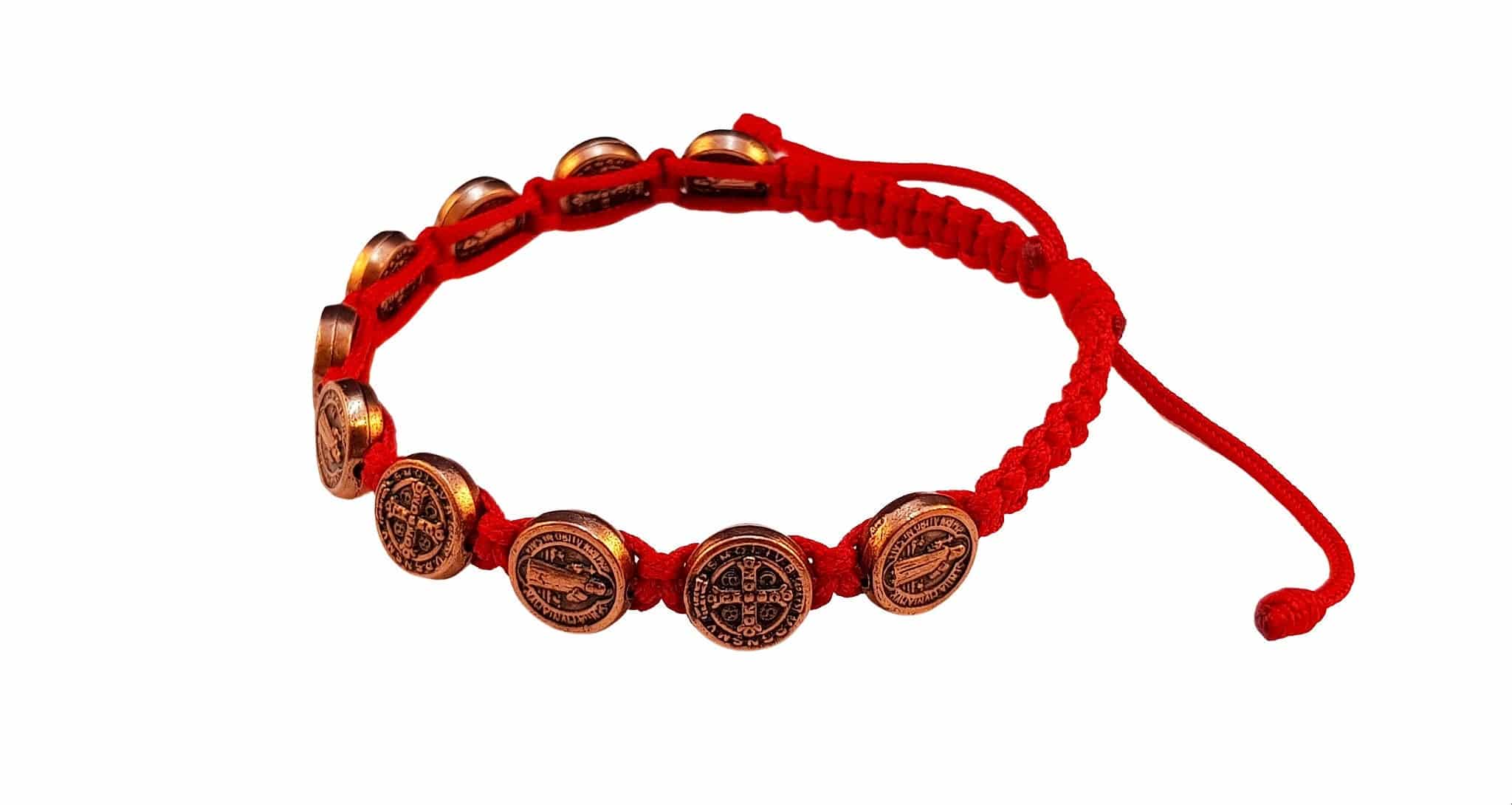 Saint Benedict bracelet with bronze medals - Catholic Wholesale