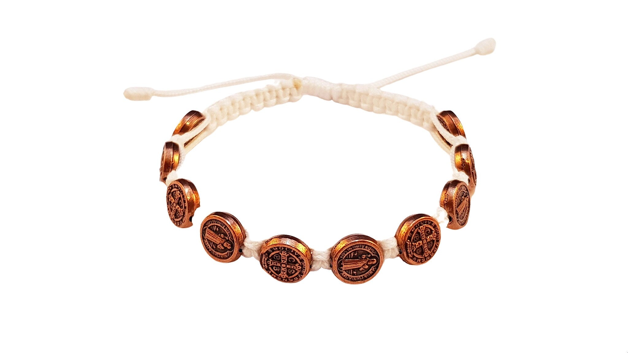 Saint Benedict bracelet with bronze medals - Catholic Wholesale