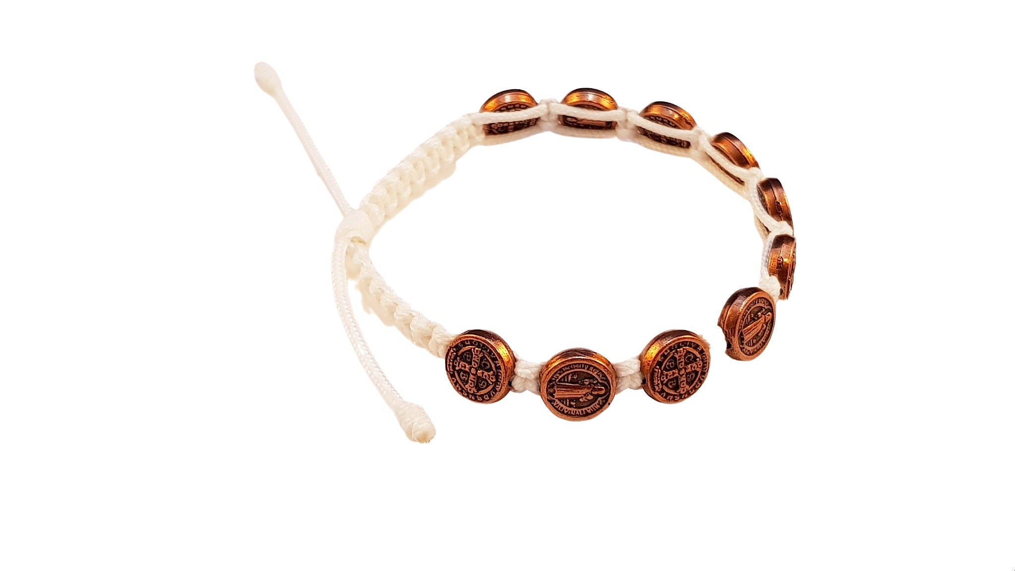 Saint Benedict bracelet with bronze medals - Catholic Wholesale