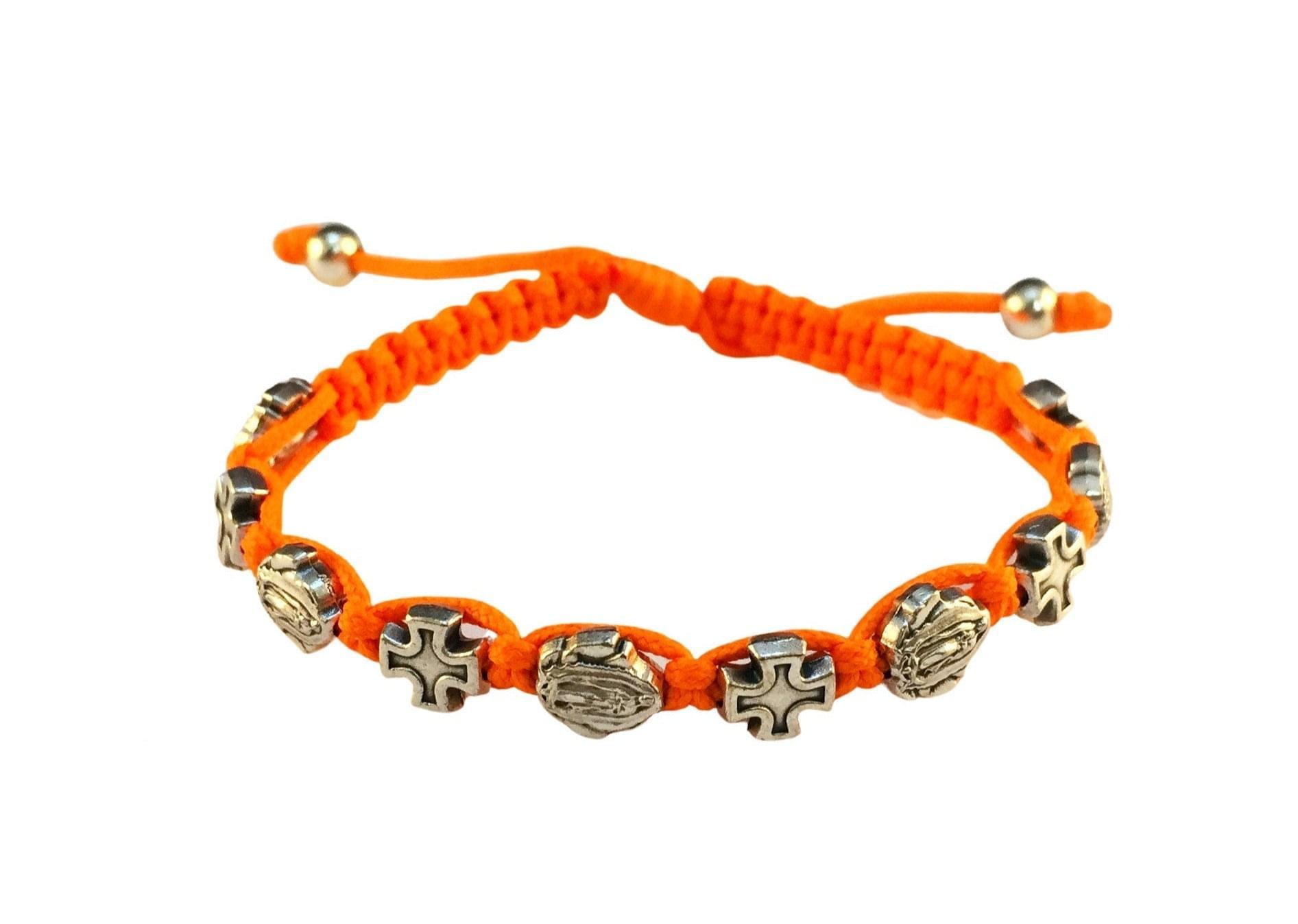 Lady Guadalupe Catholic bracelet with crosses - Catholic Wholesale