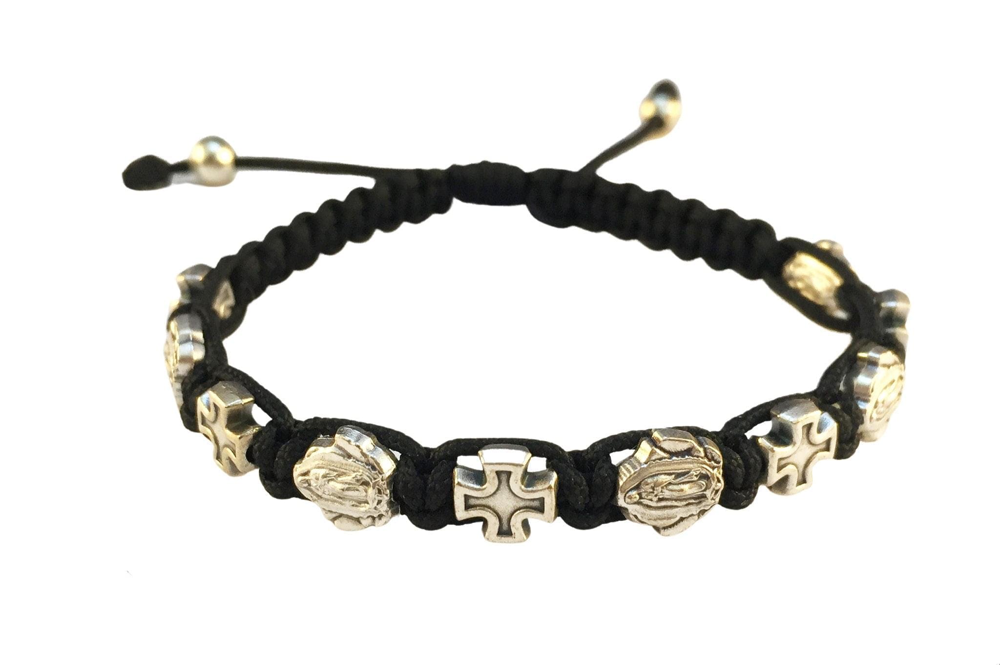 Lady Guadalupe Catholic bracelet with crosses - Catholic Wholesale