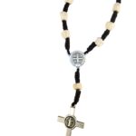 Saint Benedict decade stone bracelet - Catholic Wholesale
