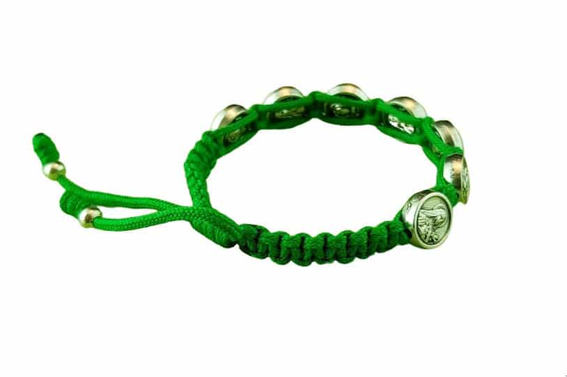 Saint Therese of Lisieux medal bracelet, Therese little flower - Catholic Wholesale