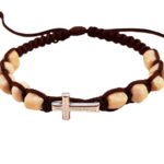 Cross Catholic bracelet with hand-shaped stones - Catholic Wholesale