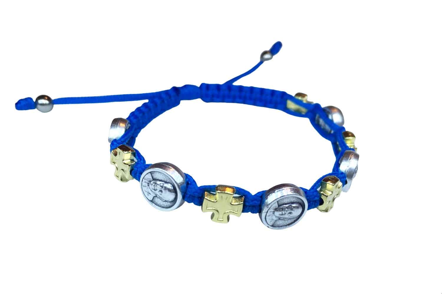 Pope Francis Catholic bracelet with gold color cross - Catholic Wholesale