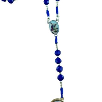 Archangel Michael Guardian Angel chaplet with glass beads - Catholic Wholesale