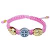 St Benedict and Miraculous medal kids bracelet