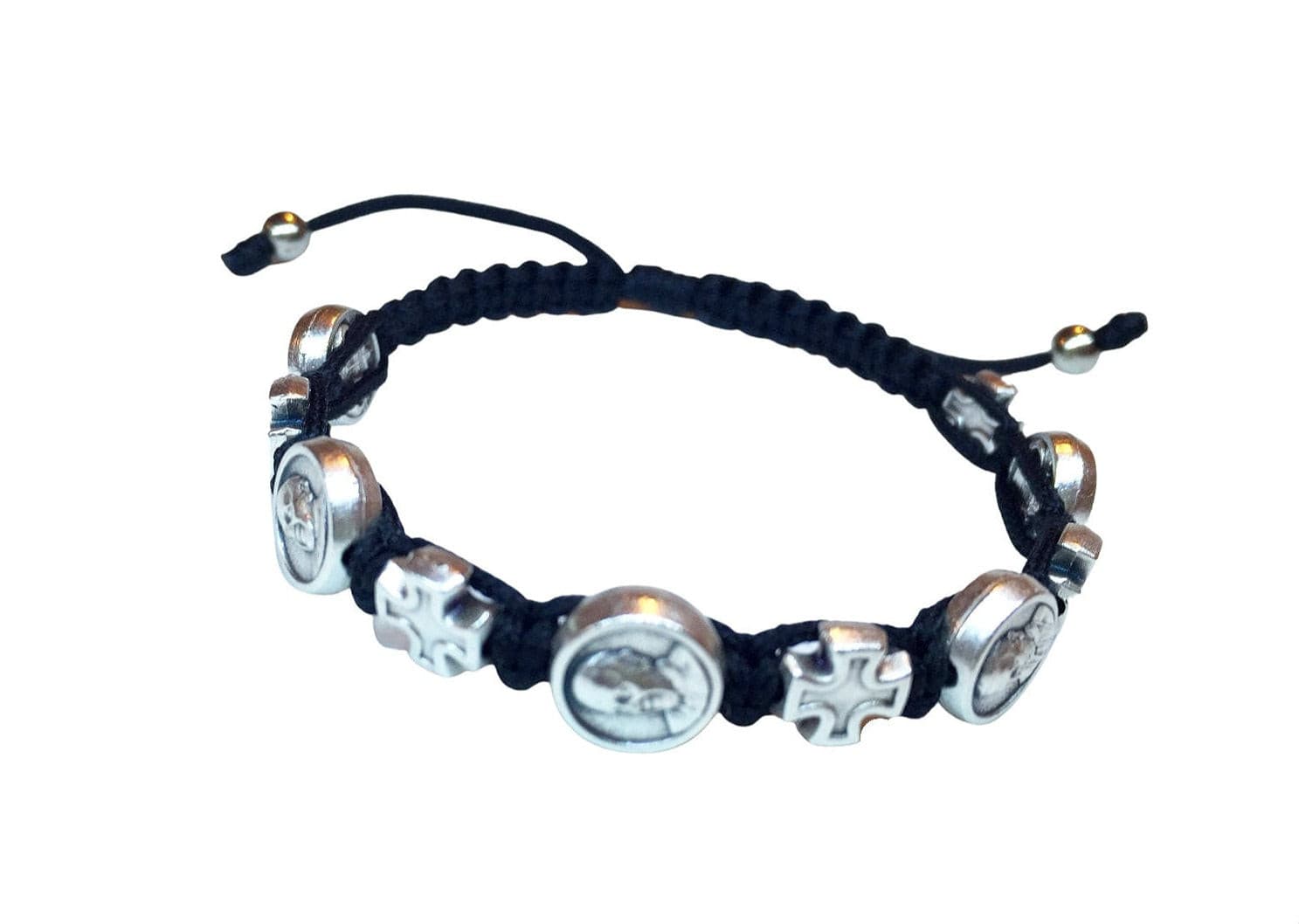 Pope Francis medal Catholic bracelet with cross - Catholic Wholesale